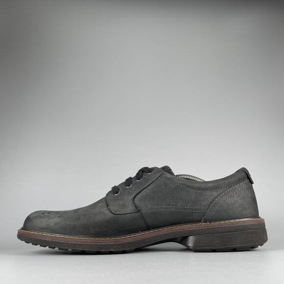 ECCO Turn GTX Men\'s EU 46 US 12 Plain Toe Nubuck Lace Up Leather Loafers Casual